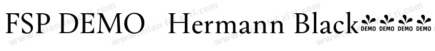 FSP DEMO   Hermann Black字体转换